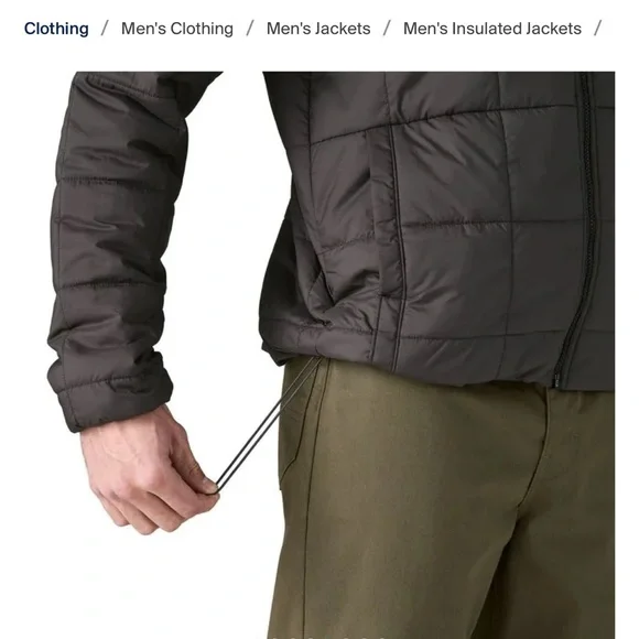 Patagonia Men's light Gust jacket -Black  NEW with tags. Authentic Patagonia NEW - Picture 5 of 15